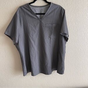 Fabletics Charcoal V-Neck Women’s Scrub Top